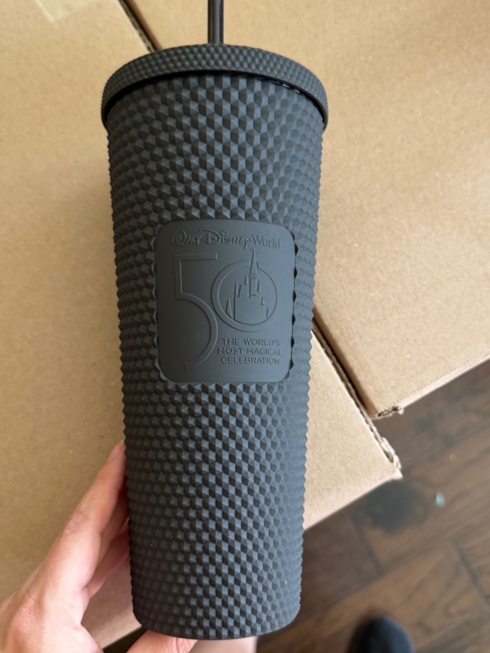 Black Disney 50th Anniversary Starbucks Tumbler
